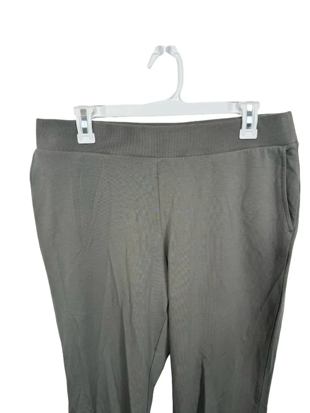 Pure Jill J Jill Affinity French Terry Slim Leg Pants Medium Sage Green Pull On